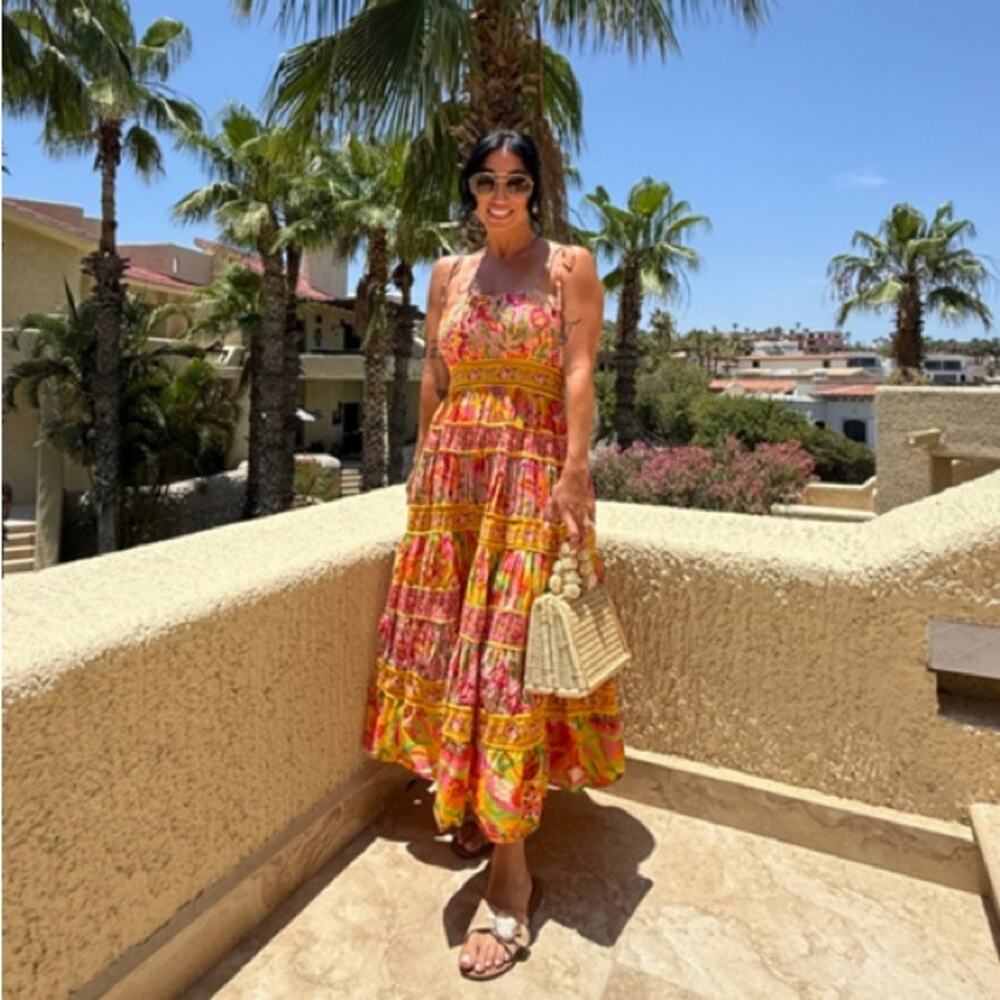 Farm Rio Mixed Fruits Paradise Dress